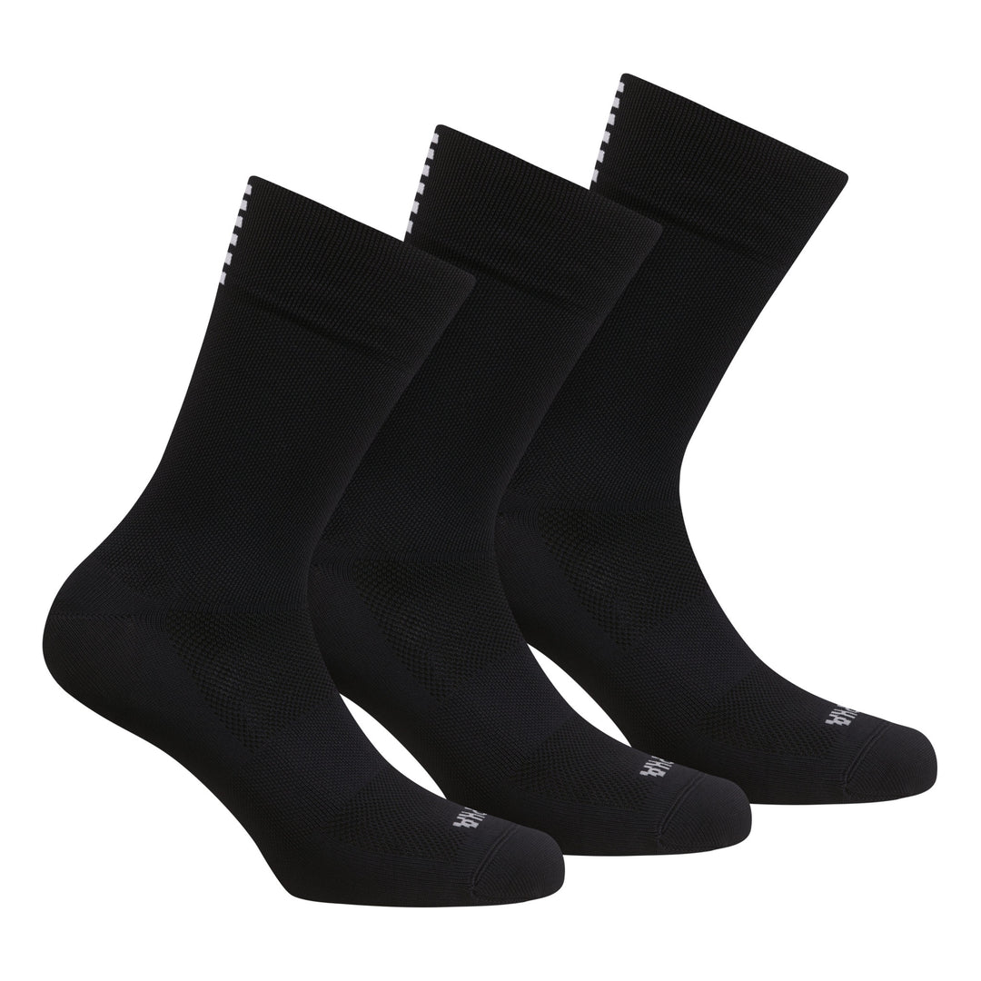 Rapha Pro Team Socks - Regular 3 Pack (Black/White) - Dragonspine Cycling