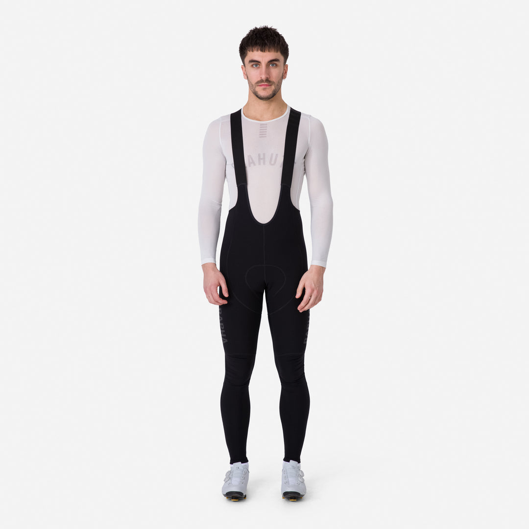 Rapha Men's Pro Team Winter Tights with Pad II (Black/Black) - Dragonspine Cycling