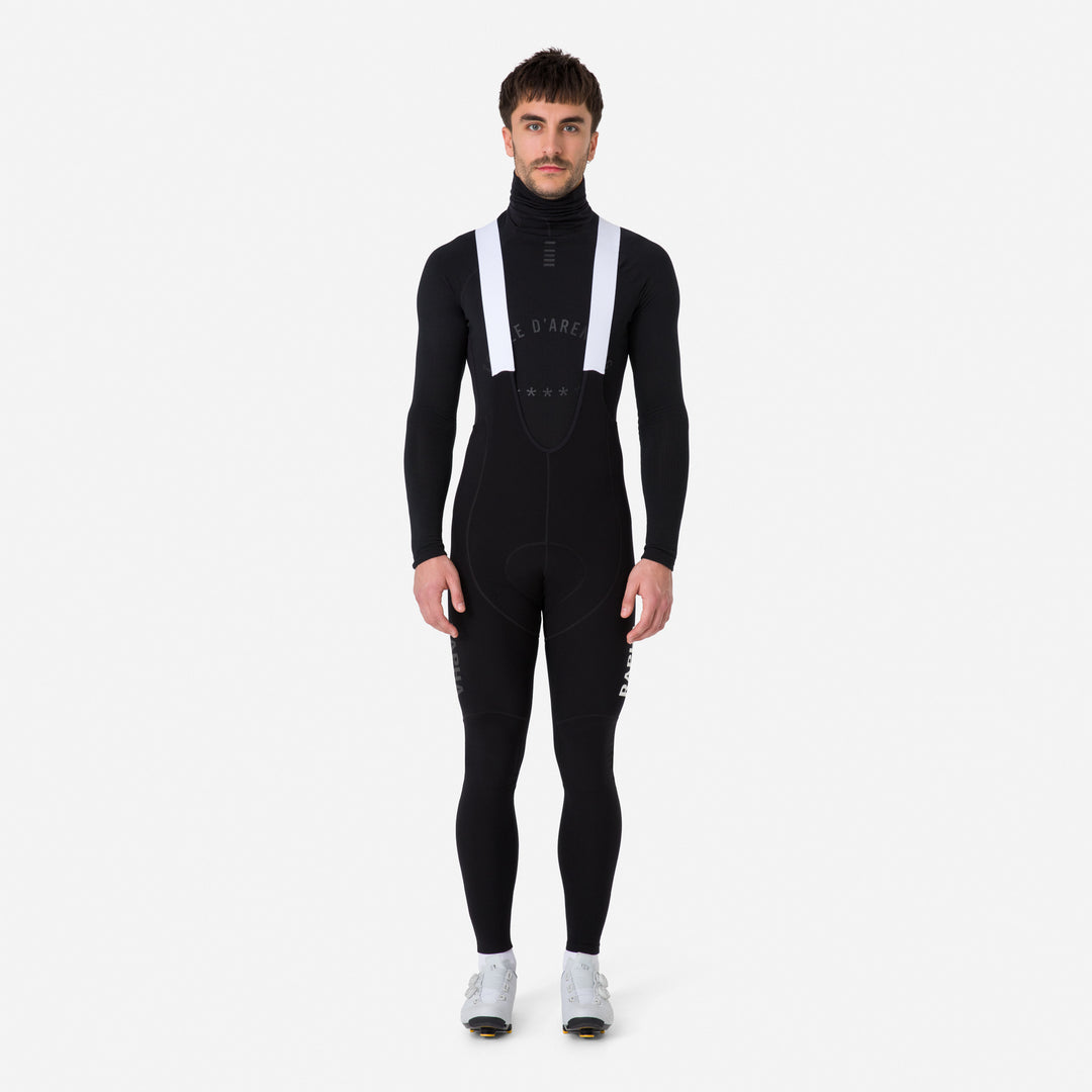 Rapha Men's Pro Team Winter Tights with Pad II (Black/White) - Dragonspine Cycling