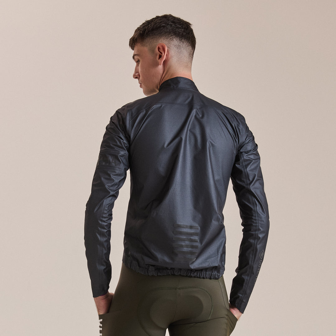 Rapha Men's Pro Team Gore-Tex LW Rain Jacket II (Black/Black) - Dragonspine Cycling