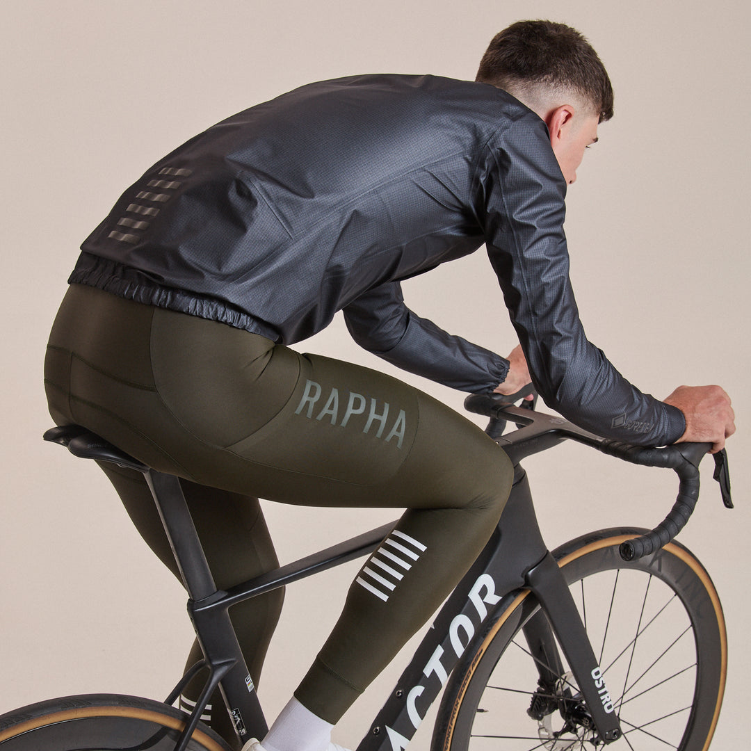 Rapha Men's Pro Team Gore-Tex LW Rain Jacket II (Black/Black) - Dragonspine Cycling