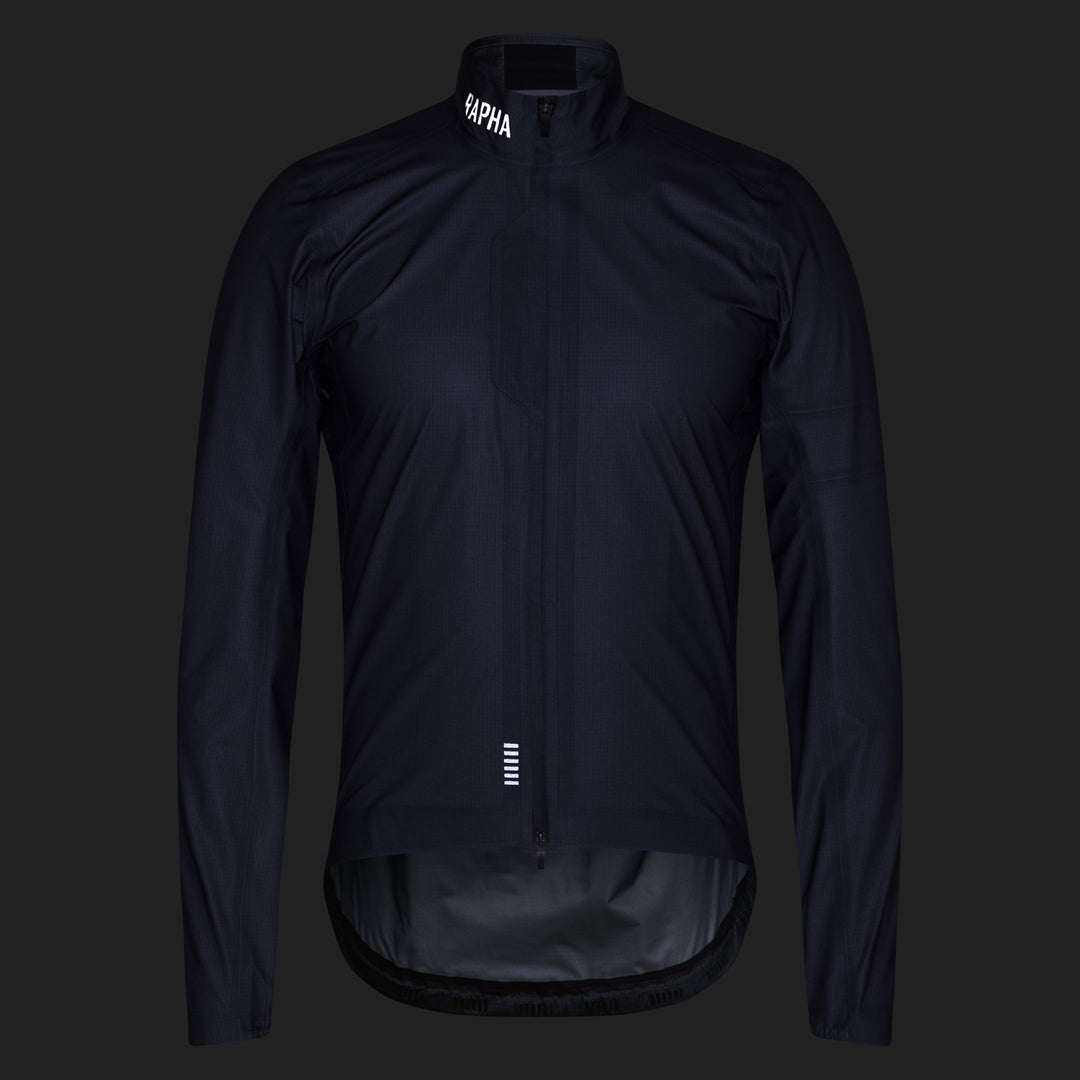 Rapha Men's Pro Team Gore-Tex LW Rain Jacket II (Black/Black) - Dragonspine Cycling