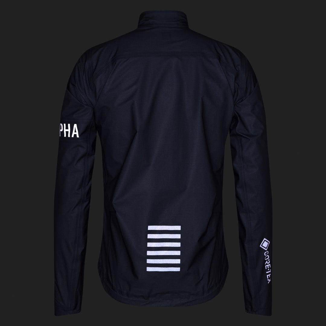 Rapha Men's Pro Team Gore-Tex LW Rain Jacket II (Black/Black) - Dragonspine Cycling