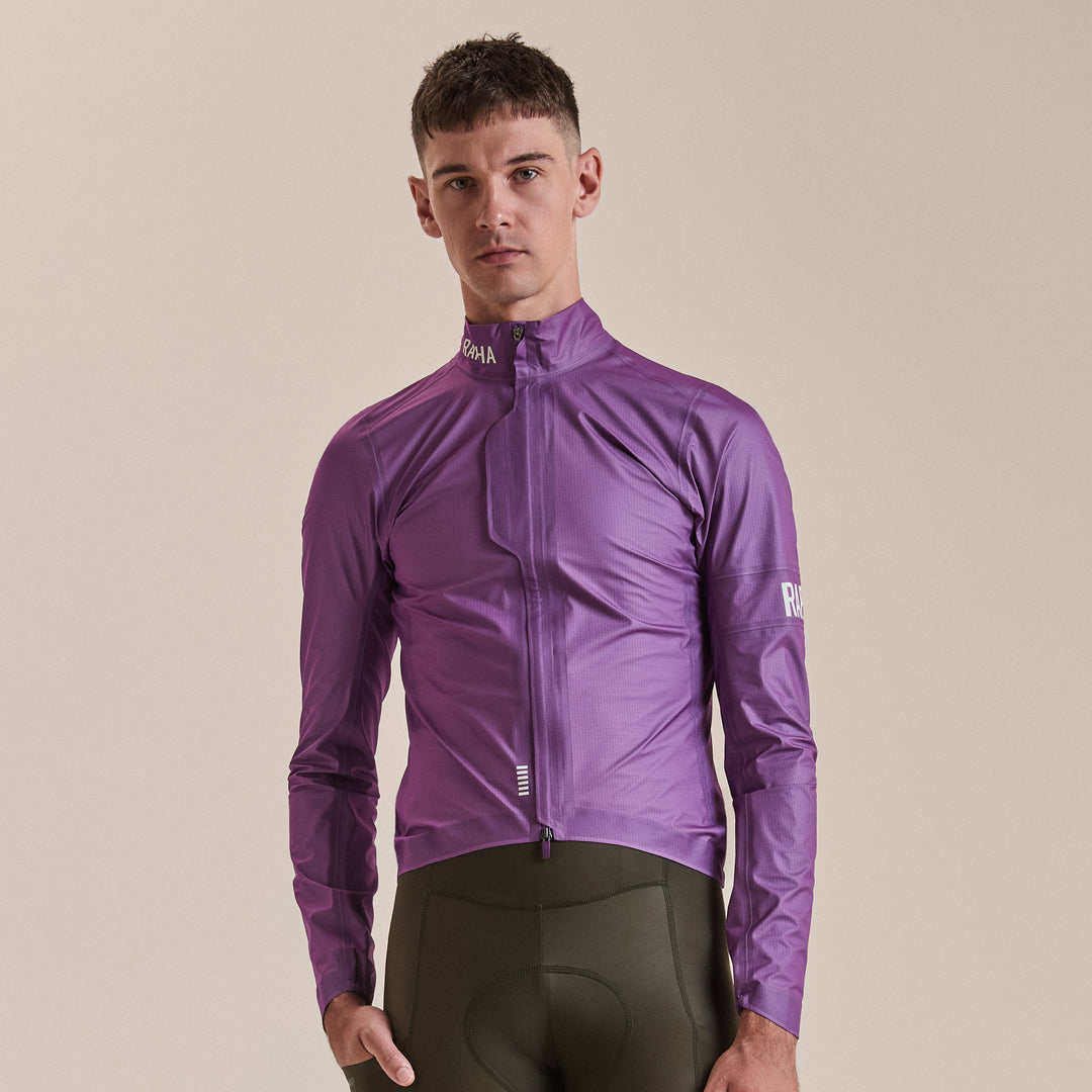 Rapha Men's Pro Team Gore-Tex LW Rain Jacket II (Deep Magenta/White) - Dragonspine Cycling