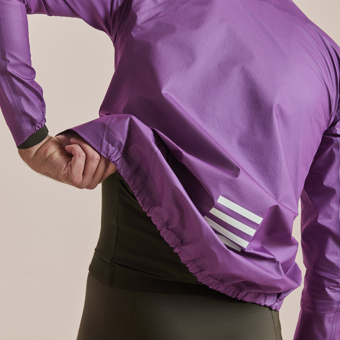 Rapha Men's Pro Team Gore-Tex LW Rain Jacket II (Deep Magenta/White) - Dragonspine Cycling