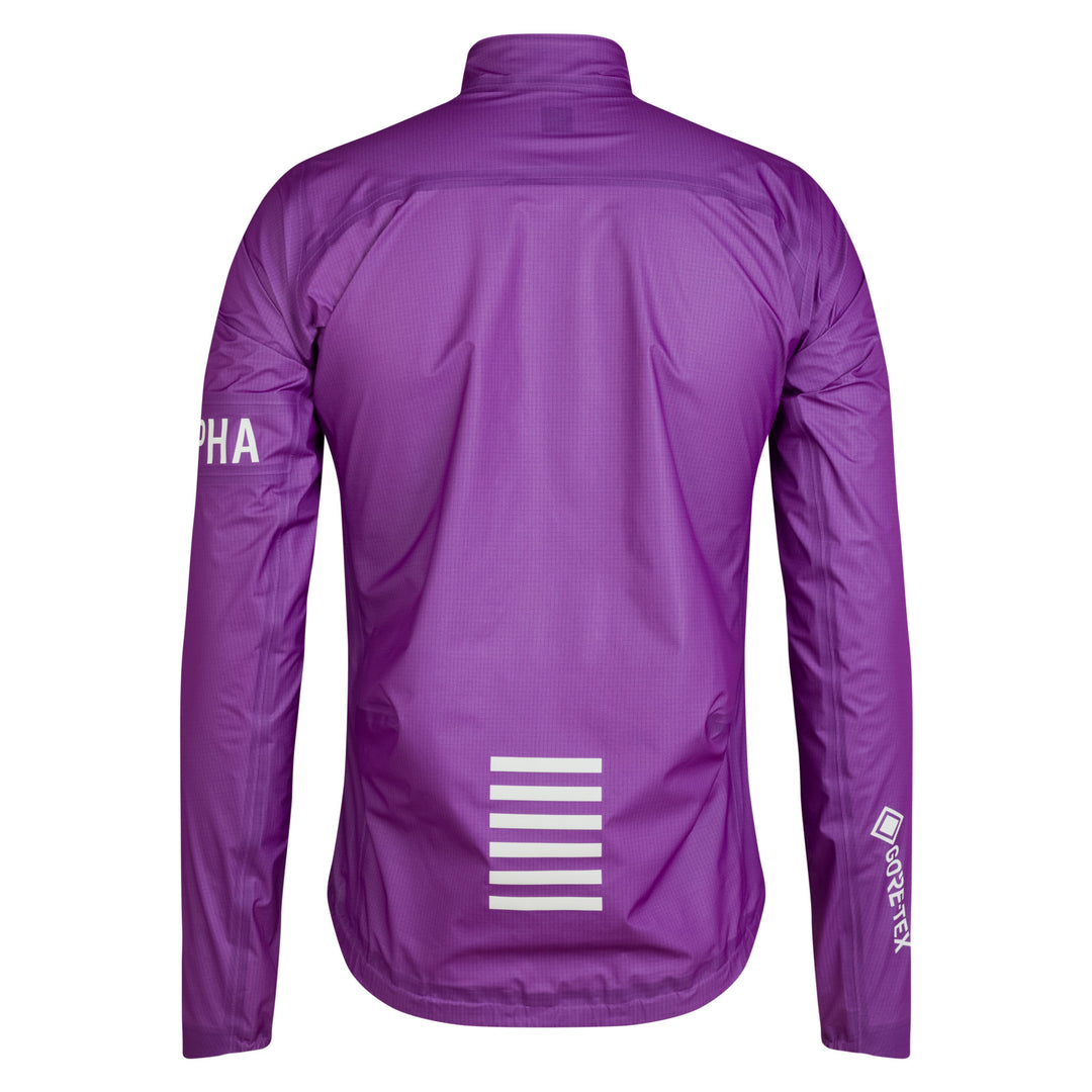Rapha Men's Pro Team Gore-Tex LW Rain Jacket II (Deep Magenta/White) - Dragonspine Cycling