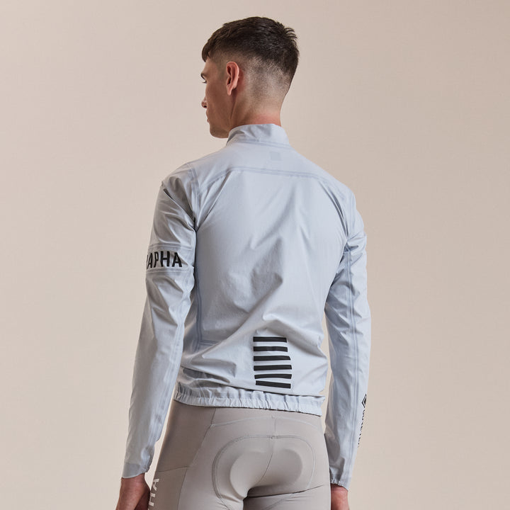 Rapha Men's Pro Team Gore-Tex LW Rain Jacket II (White/Black) - Dragonspine Cycling