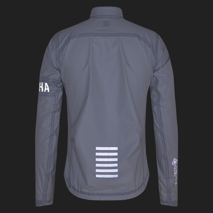 Rapha Men's Pro Team Gore-Tex LW Rain Jacket II (White/Black) - Dragonspine Cycling