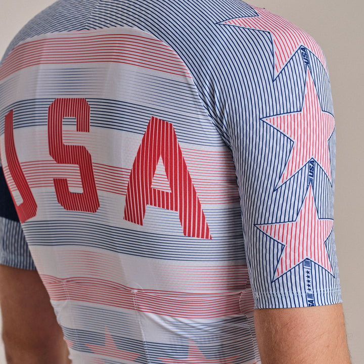 Rapha USA Men's Pro Team Aero Jersey (Multicolour) - Dragonspine Cycling