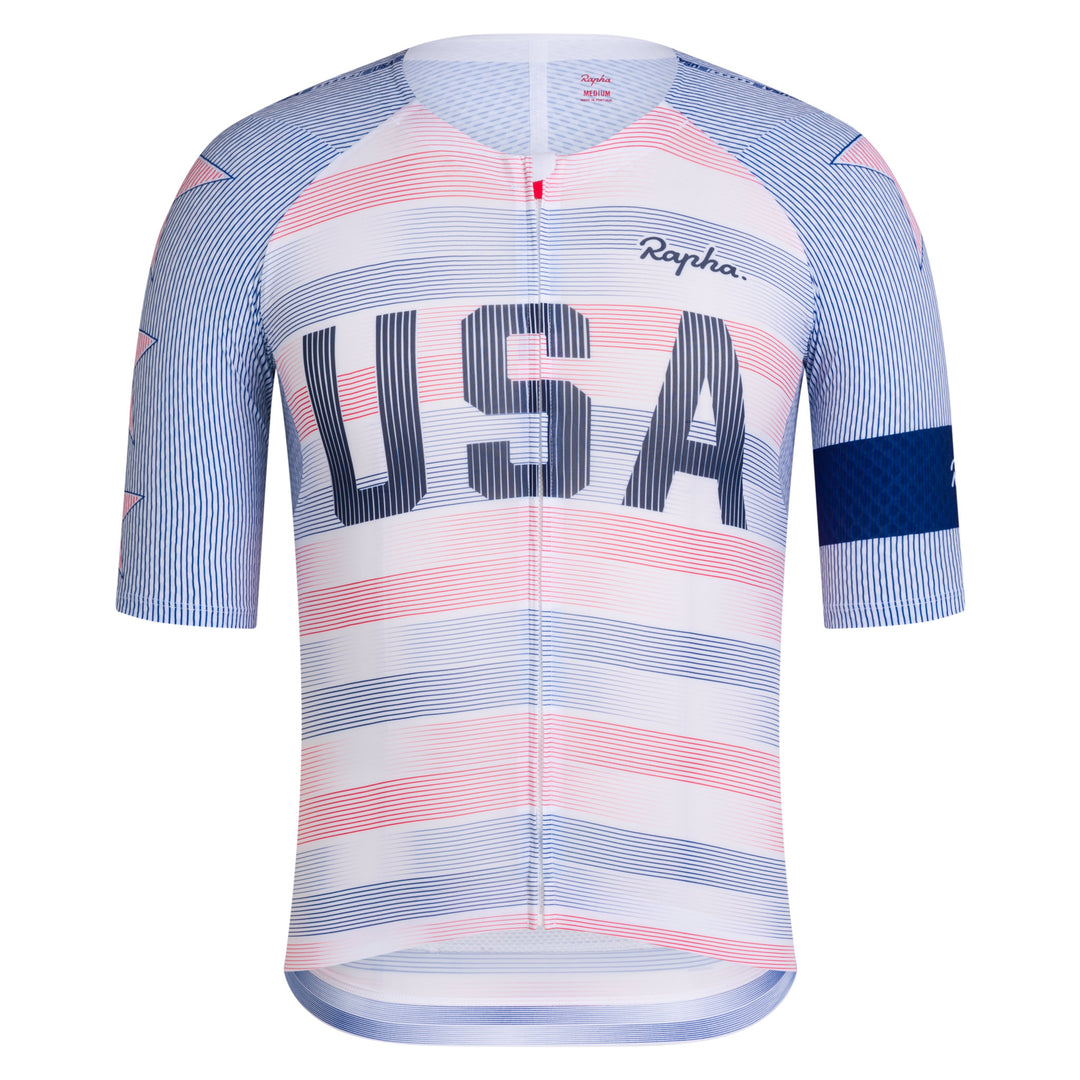 Rapha USA Men's Pro Team Aero Jersey (Multicolour) - Dragonspine Cycling