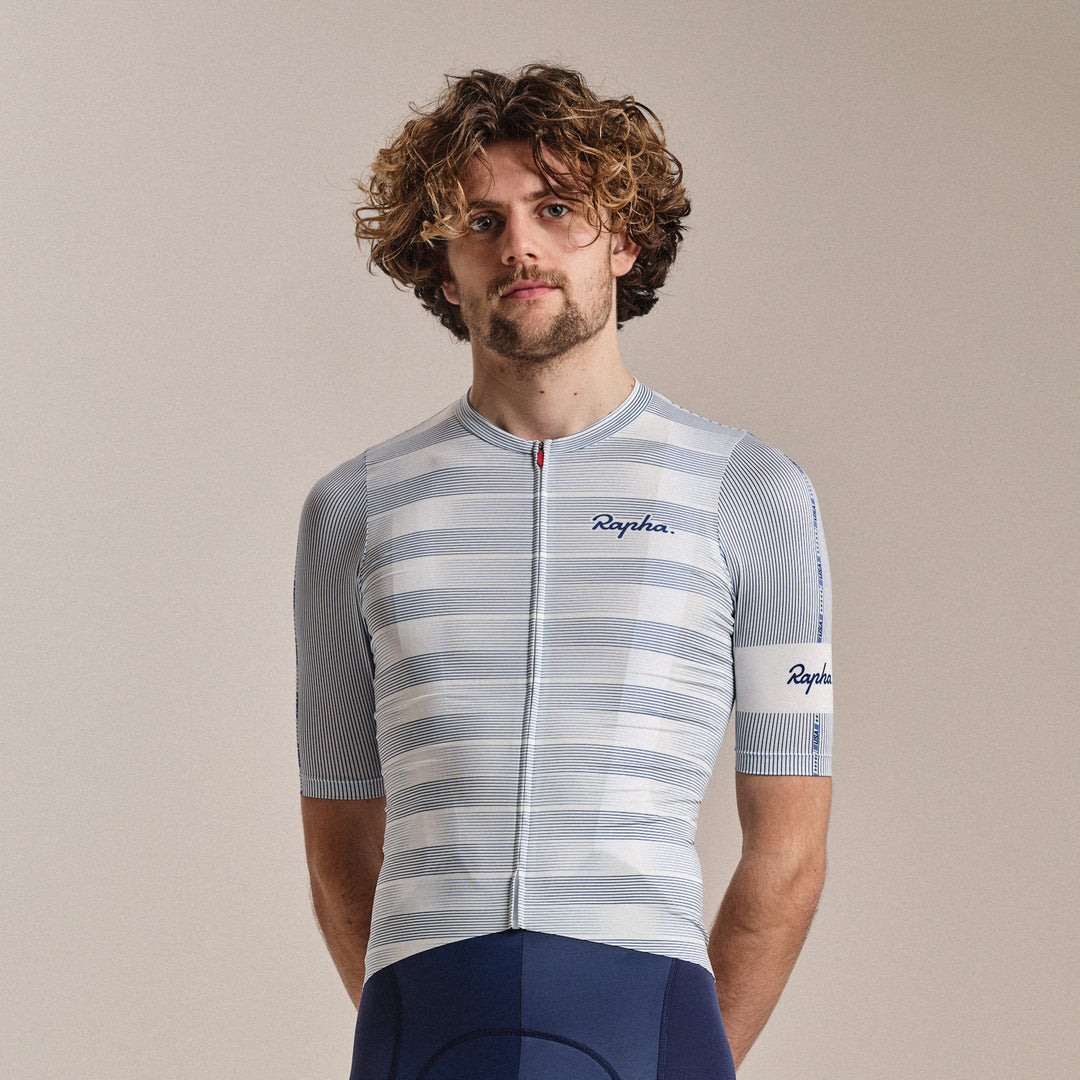 Rapha USA Men's Pro Team Rouleur Jersey (Multicolour Grey) - Dragonspine Cycling