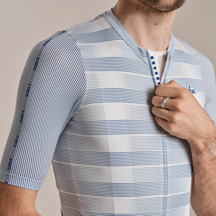 Rapha USA Men's Pro Team Rouleur Jersey (Multicolour Grey) - Dragonspine Cycling