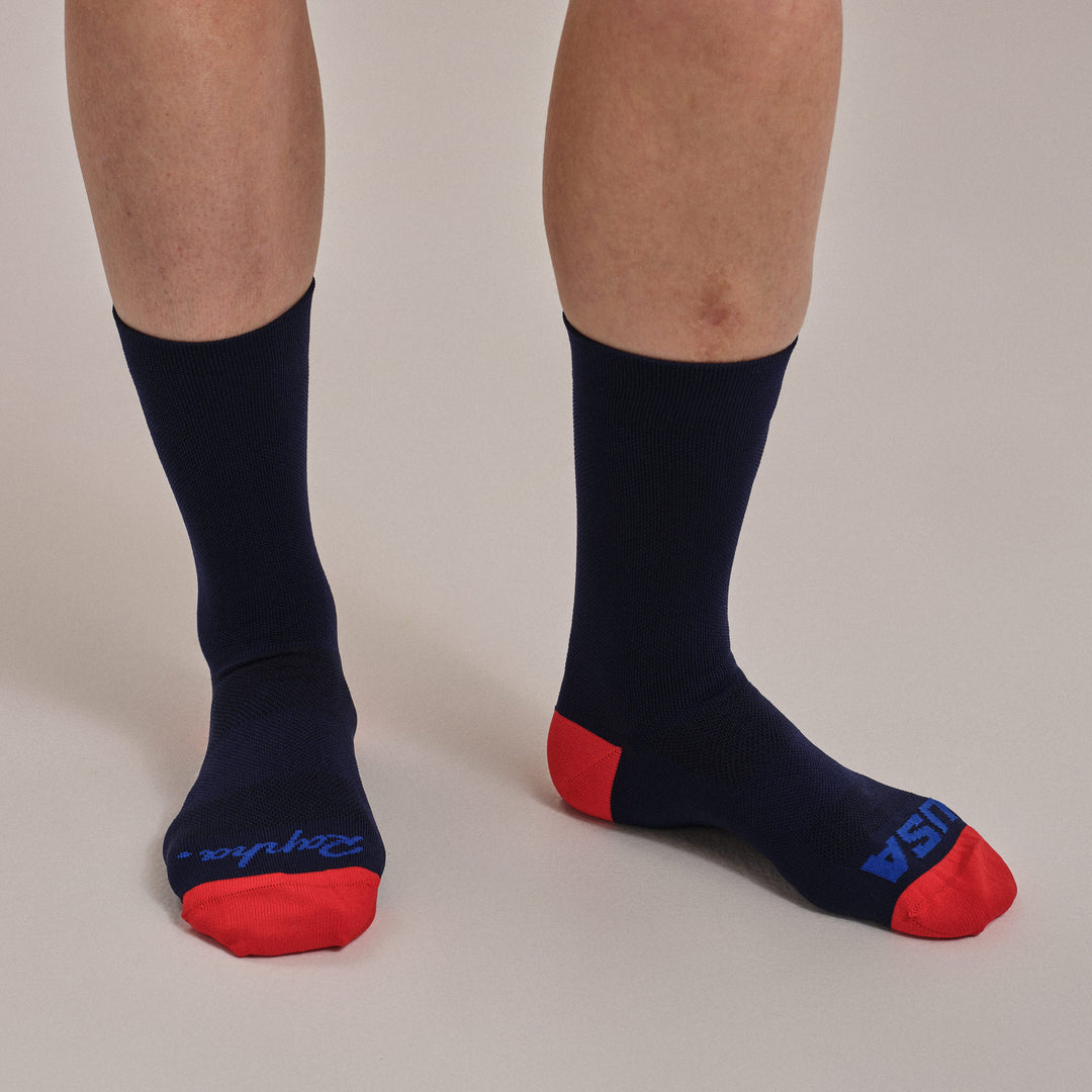 Rapha USA Pro Team Socks - Regular (Steel Navy) - Dragonspine Cycling