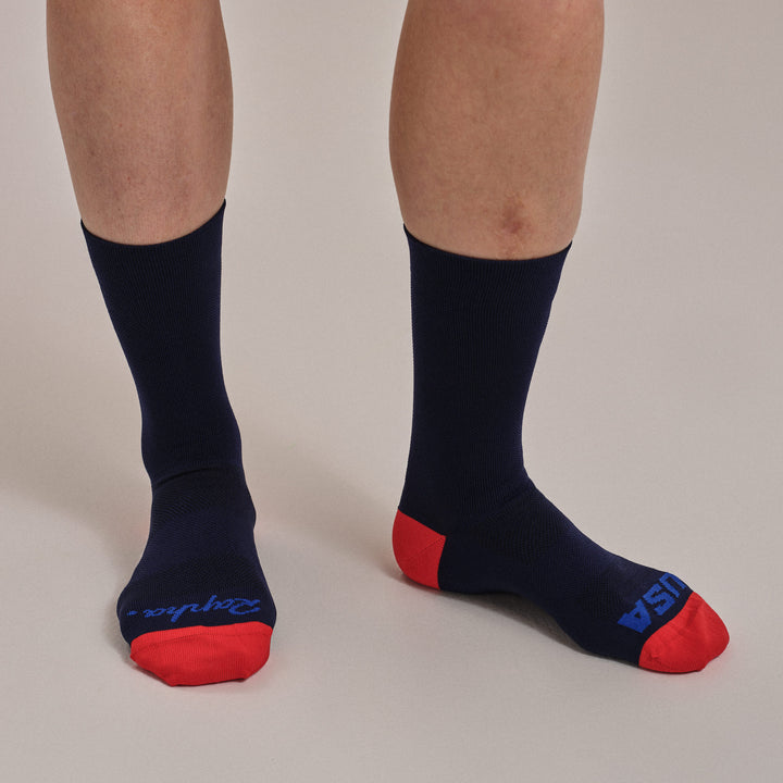 Rapha USA Pro Team Socks - Regular (Steel Navy) - Dragonspine Cycling