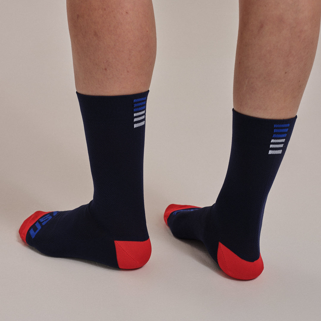 Rapha USA Pro Team Socks - Regular (Steel Navy) - Dragonspine Cycling