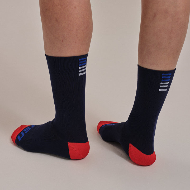 Rapha USA Pro Team Socks - Regular (Steel Navy) - Dragonspine Cycling