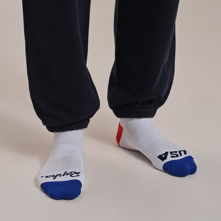 Rapha USA Pro Team Socks - Regular (White) - Dragonspine Cycling