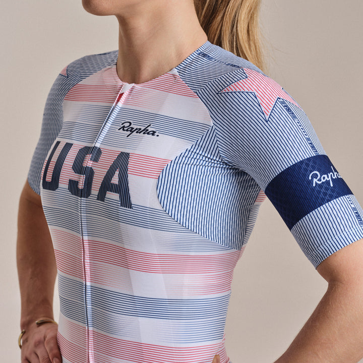 Rapha USA Women's Pro Team Aero Jersey (Multicolour) - Dragonspine Cycling