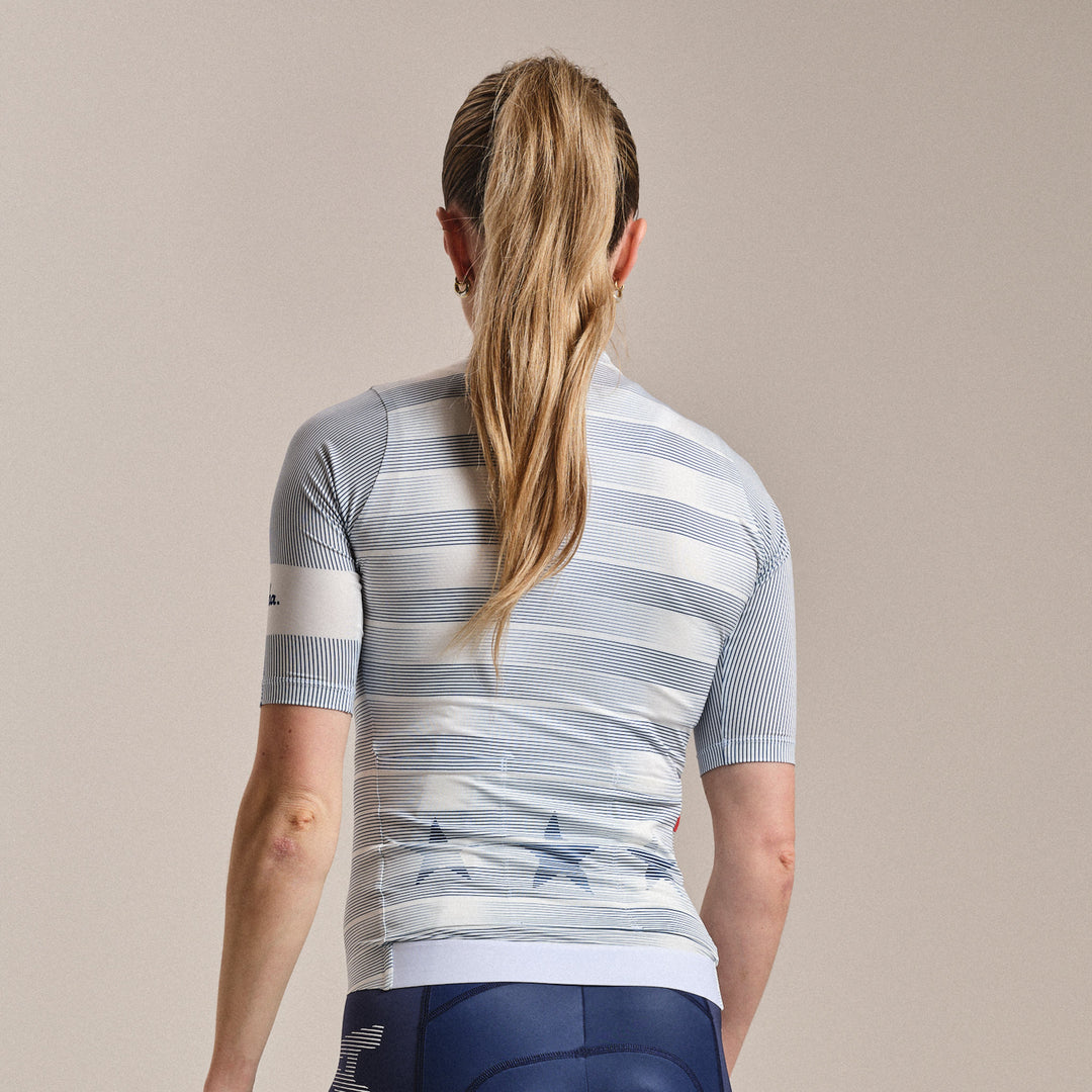 Rapha USA Women's Pro Team Rouleur Jersey (Multicolour Grey) - Dragonspine Cycling