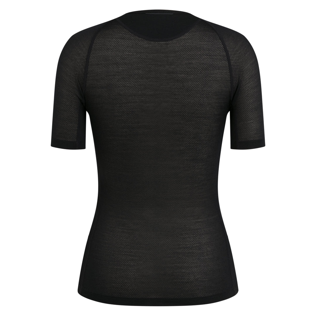 Rapha Women's Merino Lightweight Base Layer - Short Sleeve (Black/Black) - Dragonspine Cycling
