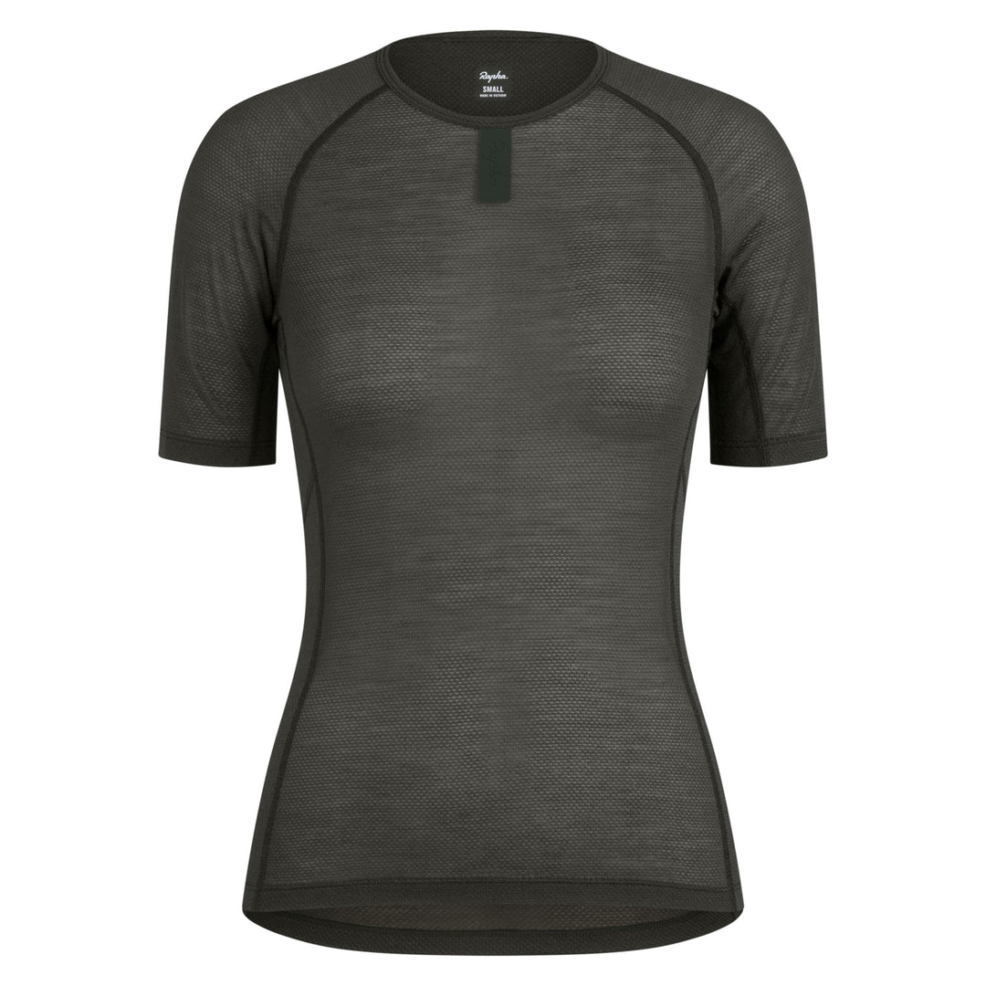 Rapha Women's Merino Lightweight Base Layer - Short Sleeve (Dark Green) - Dragonspine Cycling