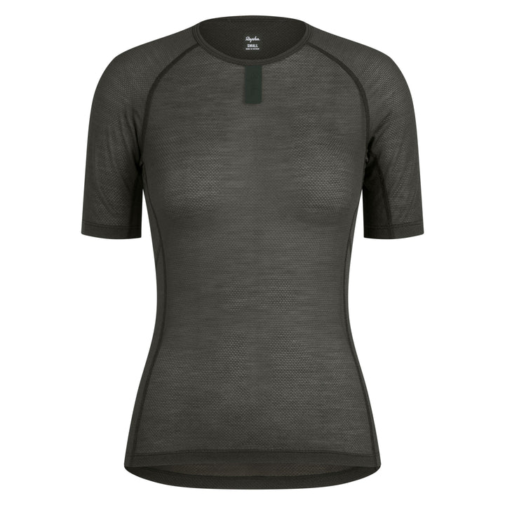Rapha Women's Merino Lightweight Base Layer - Short Sleeve (Dark Green) - Dragonspine Cycling