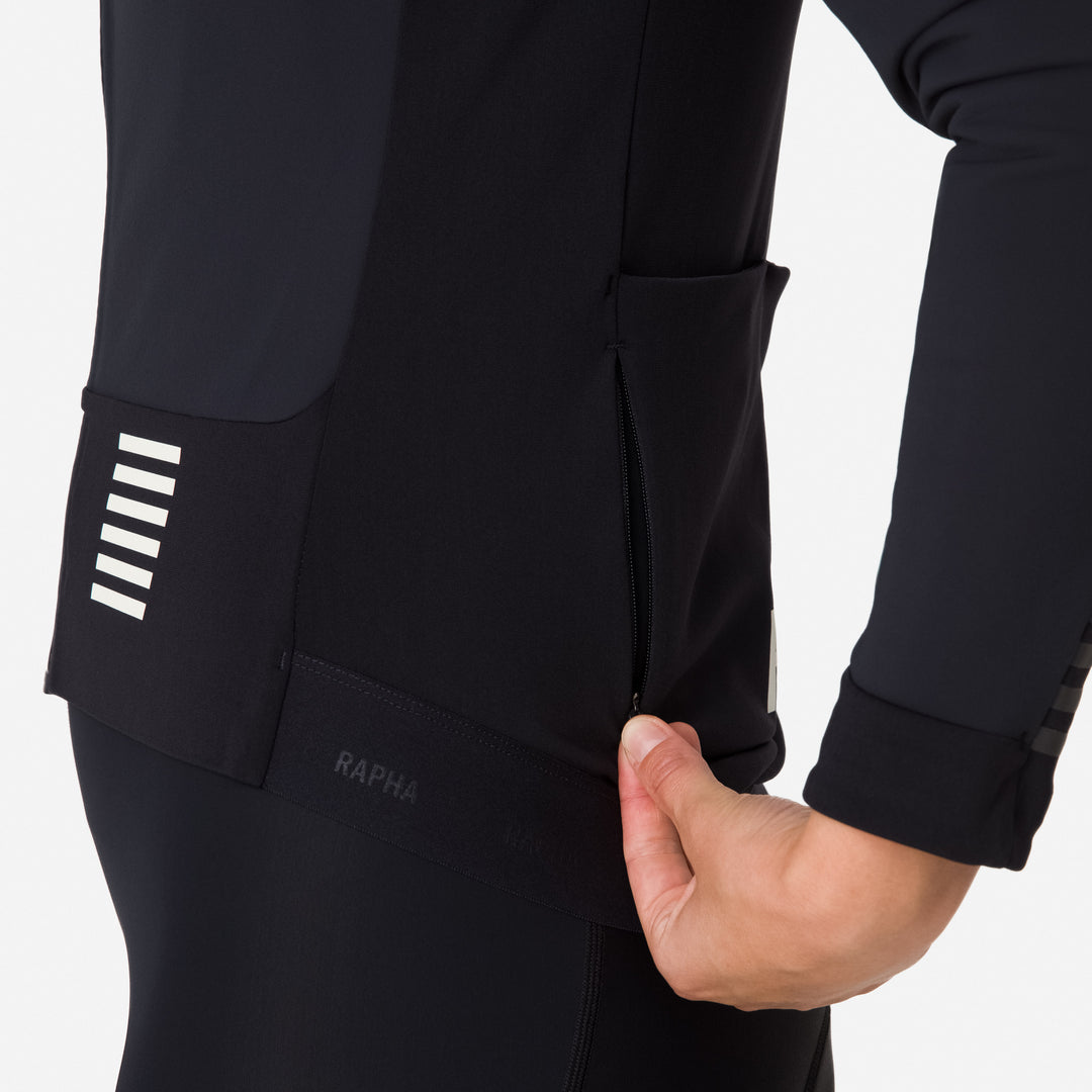 Rapha Women's Pro Team Winter Jacket (Black/White) - Dragonspine Cycling