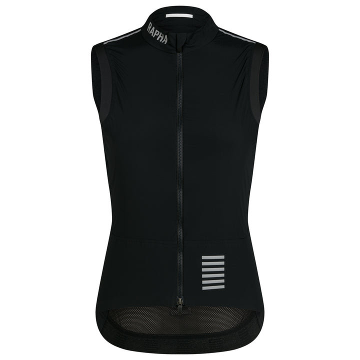 Rapha Women's Pro Team Lightweight Gilet (Black/Silver) - Dragonspine Cycling