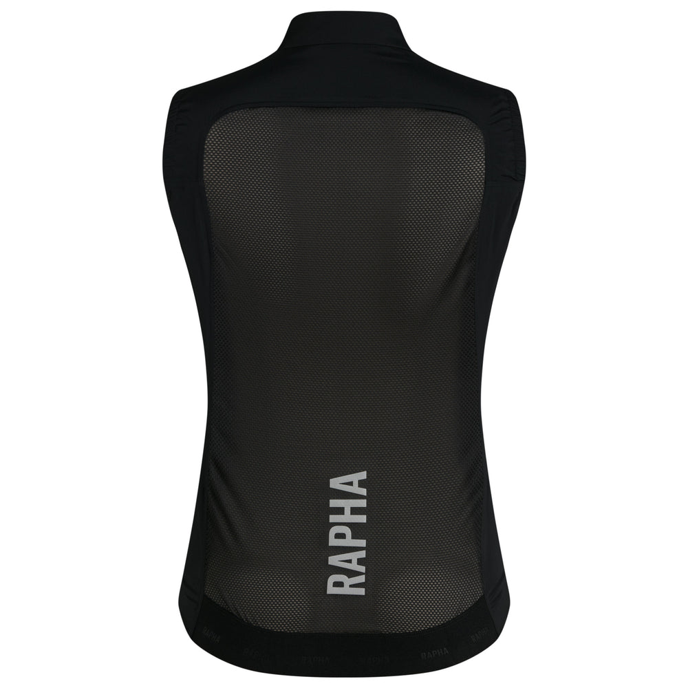 Rapha Women's Pro Team Lightweight Gilet (Black/Silver) - Dragonspine Cycling