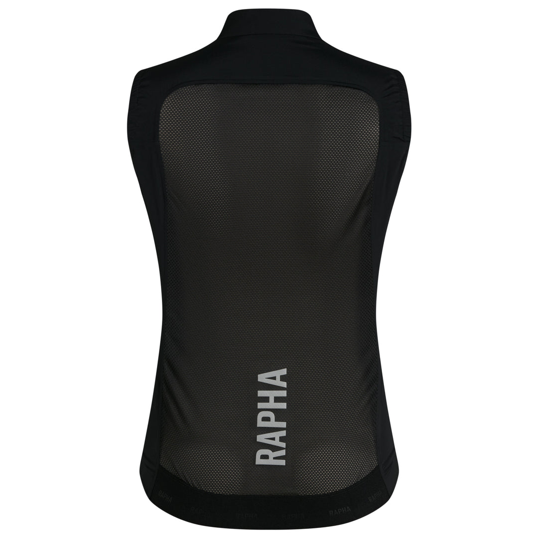 Rapha Women's Pro Team Lightweight Gilet (Black/Silver) - Dragonspine Cycling