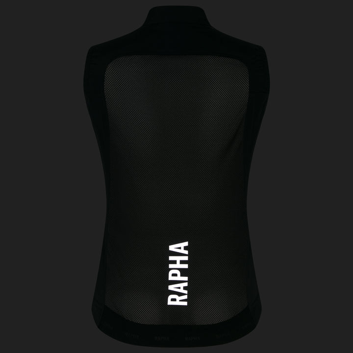 Rapha Women's Pro Team Lightweight Gilet (Black/Silver) - Dragonspine Cycling