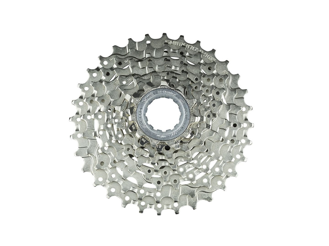 Cassettes and Cogs Shimano Shimano Alivio CS-HG400 Cassette - 9 Speed 11-32t Silver Nickel Plated Dark Gray