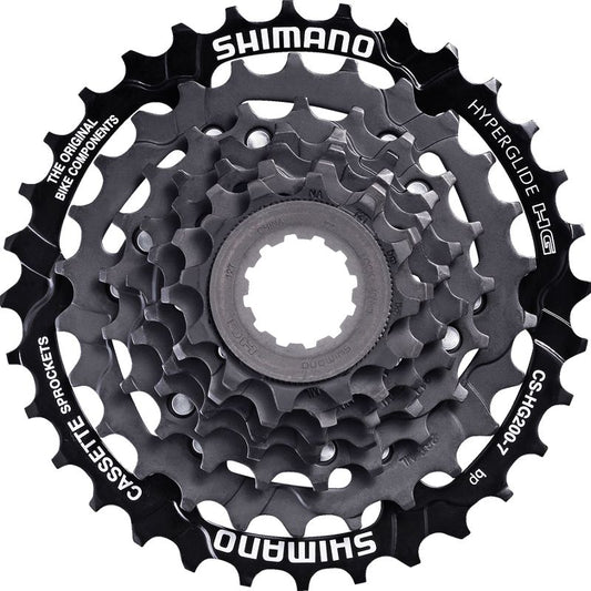 Shimano Tourney CS-HG200 Cassette - 7 Speed 12-32t Black