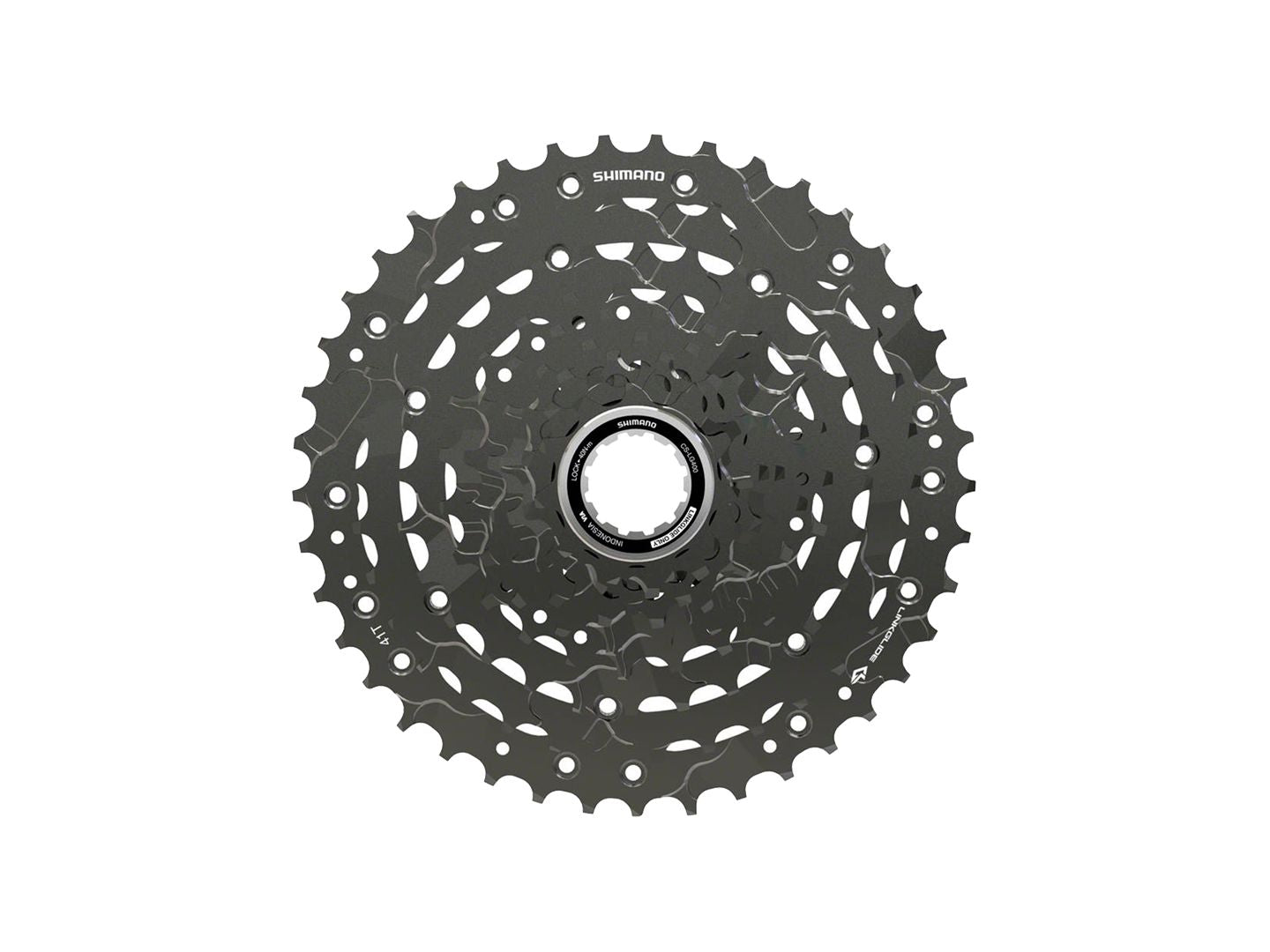 Shimano CUES  CS-LG400-9 Cassette - 9-Speed 11-41t LINKGLIDE Black