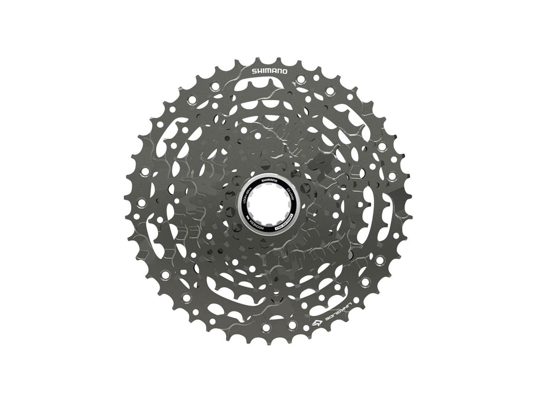 Cassettes and Cogs Shimano Shimano CUES  CS-LG400-10 Cassette - 10-Speed 11-39t LINKGLIDE Black Dim Gray