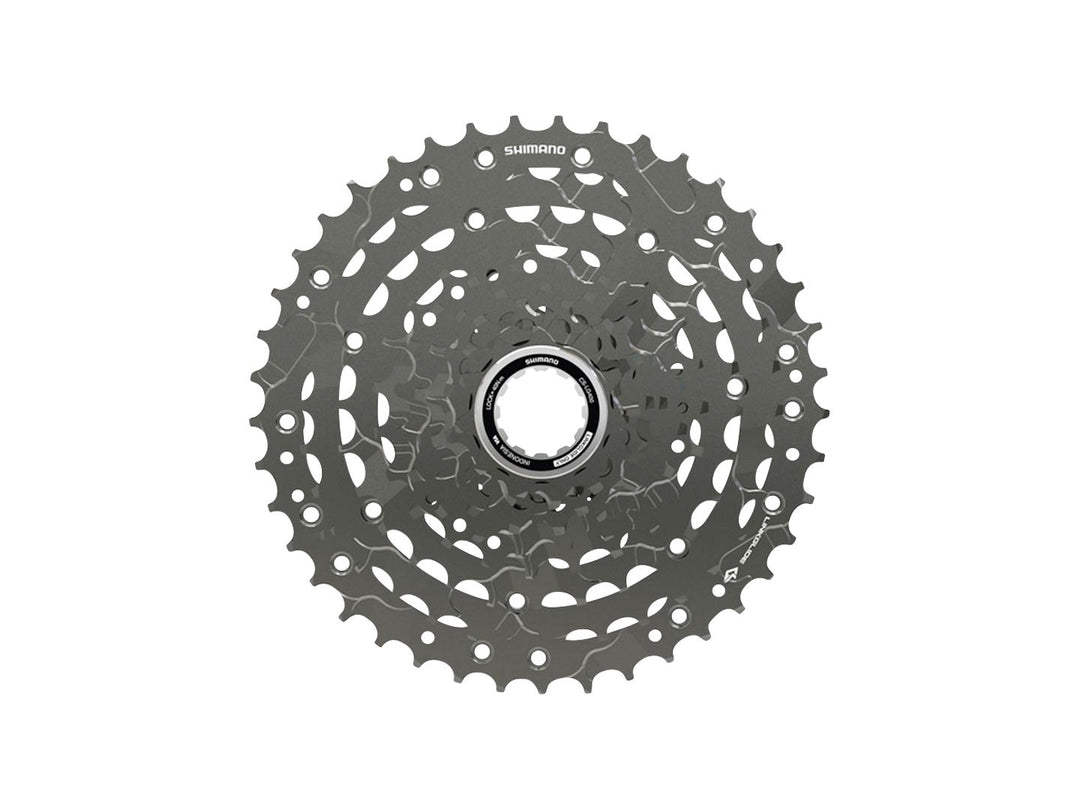 Cassettes and Cogs Shimano Shimano CUES  CS-LG400-9 Cassette - 9-Speed 11-36t LINKGLIDE Black Dim Gray