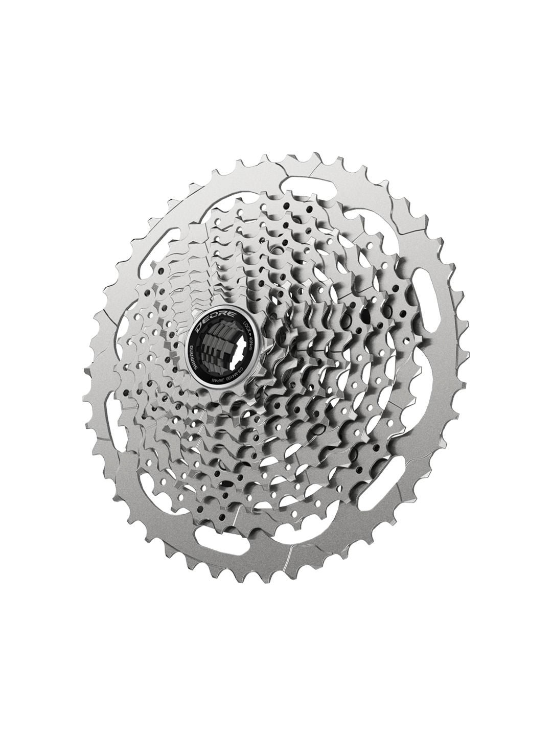 Cassettes and Cogs Shimano Shimano Deore CS-M4100-10 Cassette - 10-Speed 11-46t Silver Gray