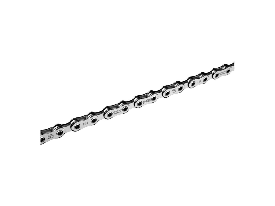 Chains Shimano Shimano Deore CN-M6100 Chain - 12-Speed 126 Links Silver Hyperglide+ Light Gray