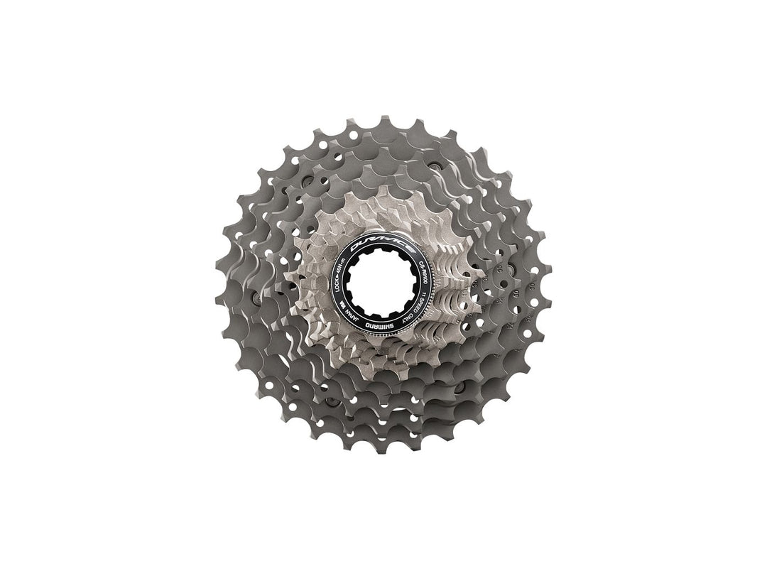 Cassettes and Cogs Shimano Shimano Dura Ace CS-R9100 Cassette - 11 Speed 11-30t Silver/Gray Dim Gray