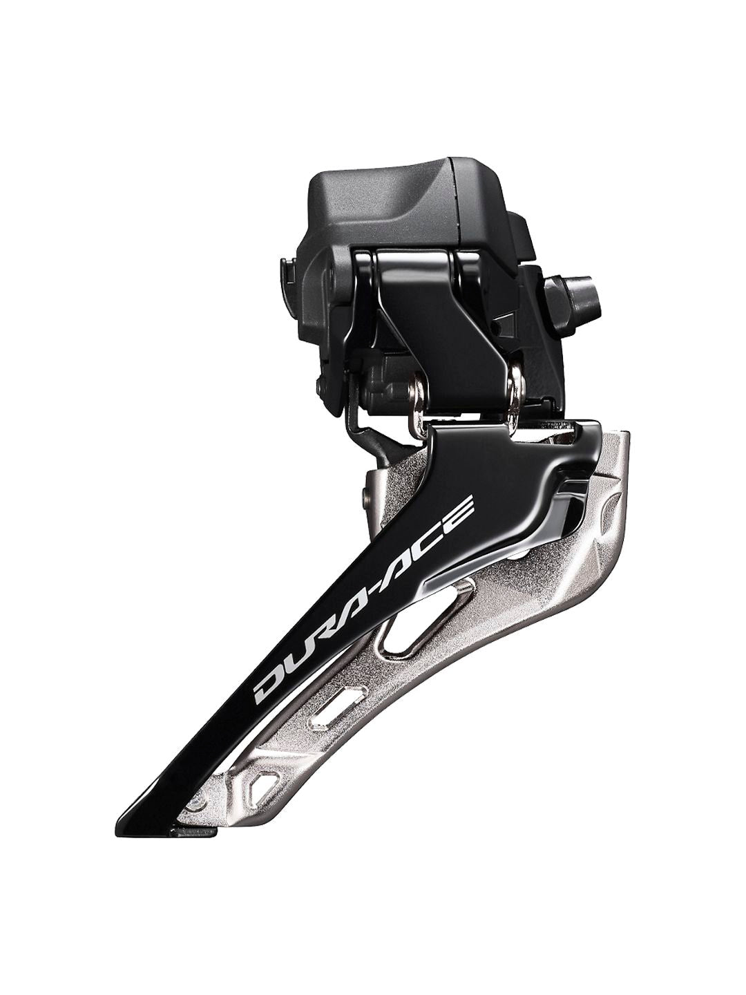 Front Derailleurs and Parts Shimano Shimano Dura-Ace FD-R9250 Di2 Front Derailleur - 2x12-Speed Braze-on Down Swing For 50-55t Max BLK/Silver Light Gray