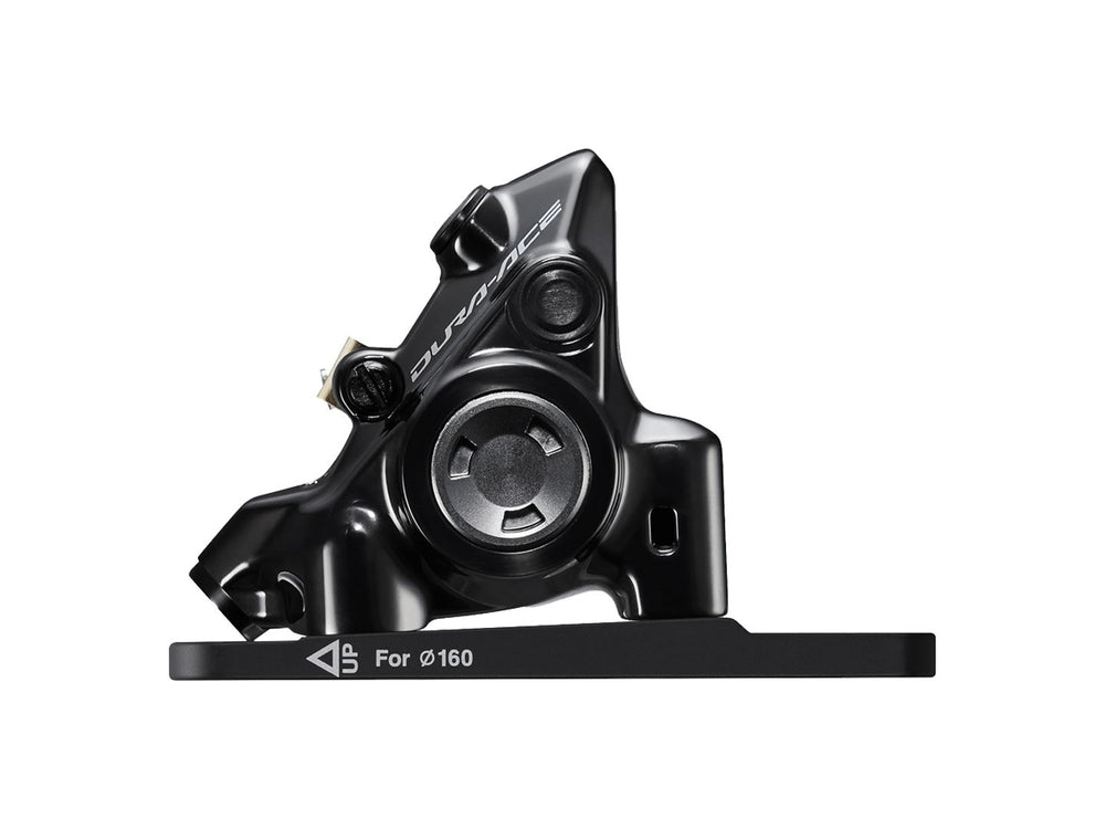 Disc Brake Calipers Shimano Shimano Dura-Ace BR-R9270-F Hydraulic Disc Brake Caliper - Front Flat Mount Resin Brake Pads Black