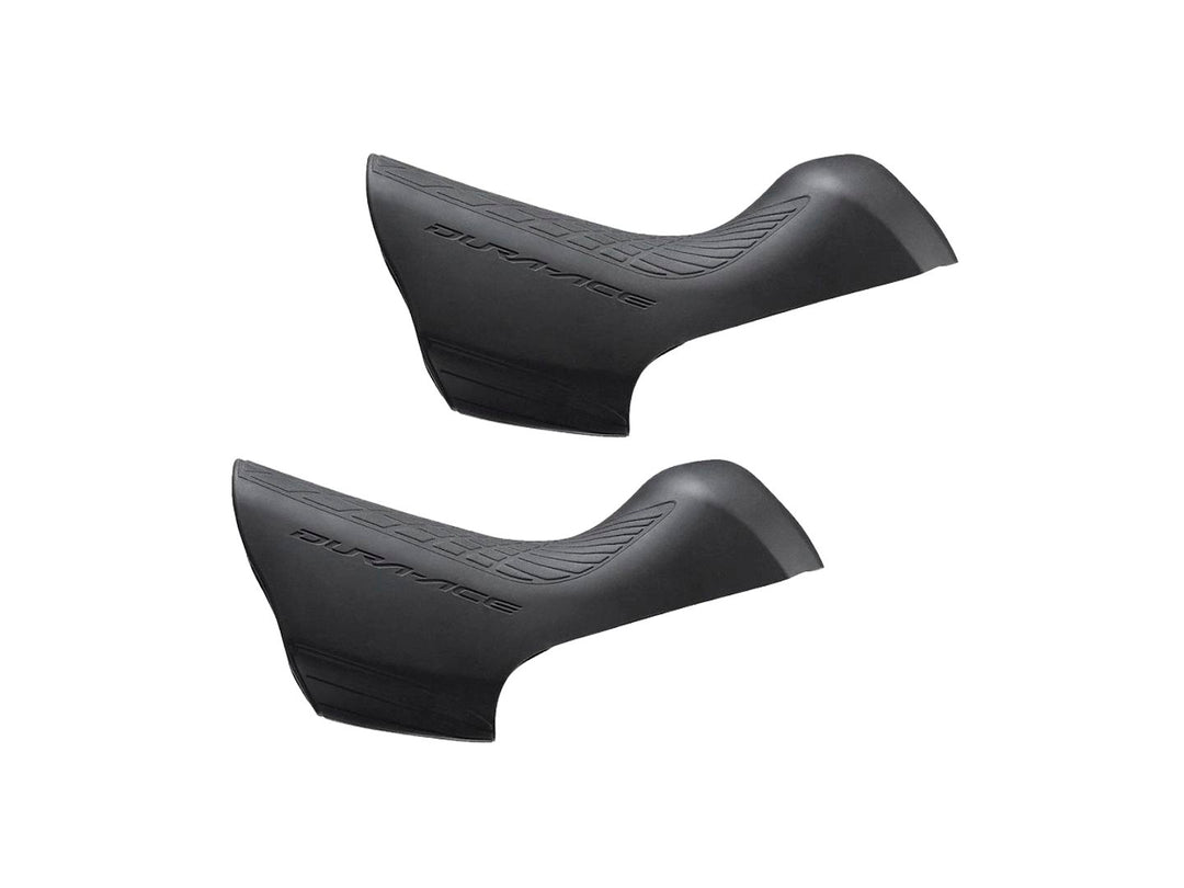 Brake Lever Hood Shimano Shimano Dura-Ace ST-R9170 Di2 STI Lever Hoods Black Pair Dark Slate Gray