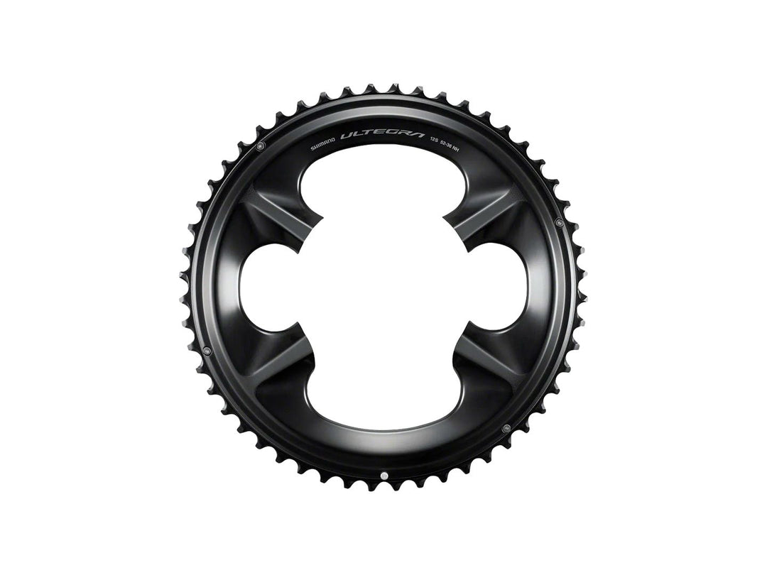 Chainrings Shimano Shimano Ultegra FC-R8100 12-Speed Chainring - 52t Asymmetric 110 BCD BLK NH Black