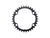 Chainrings Shimano Shimano Ultegra FC-R8100 12-Speed Chainring - 34t Asymmetric 110 BCD BLK NK Dark Slate Gray