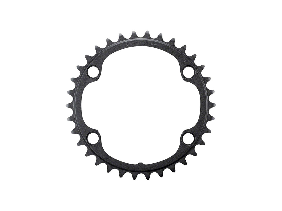 Chainrings Shimano Shimano Ultegra FC-R8100 12-Speed Chainring - 36t Asymmetric 110 BCD BLK NH Dark Slate Gray