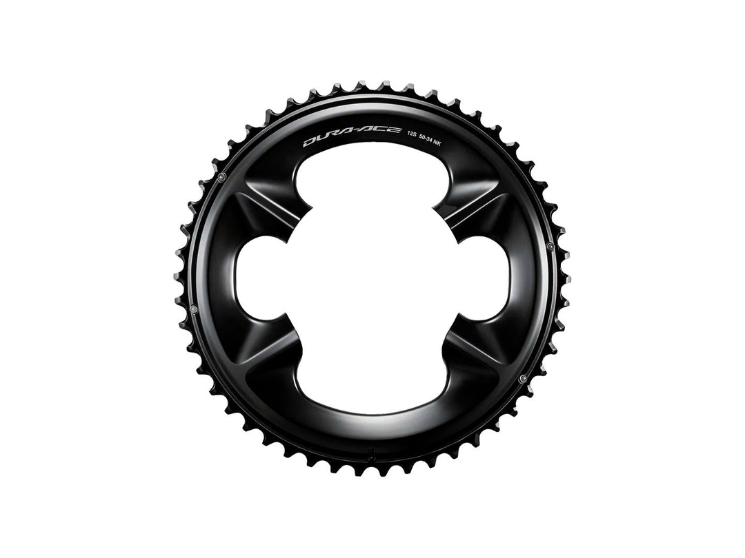 Chainrings Shimano Shimano Dura-Ace FC-R9200 12-Speed Chainring - 52t Asymmetric 110 BCD BLK NH Black