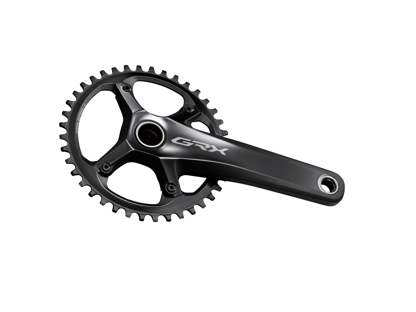 Shimano GRX FC-RX810-1 Crankset - 170mm 11-Speed 40t 110 BCD Hollowtech II Spindle Interface BLK