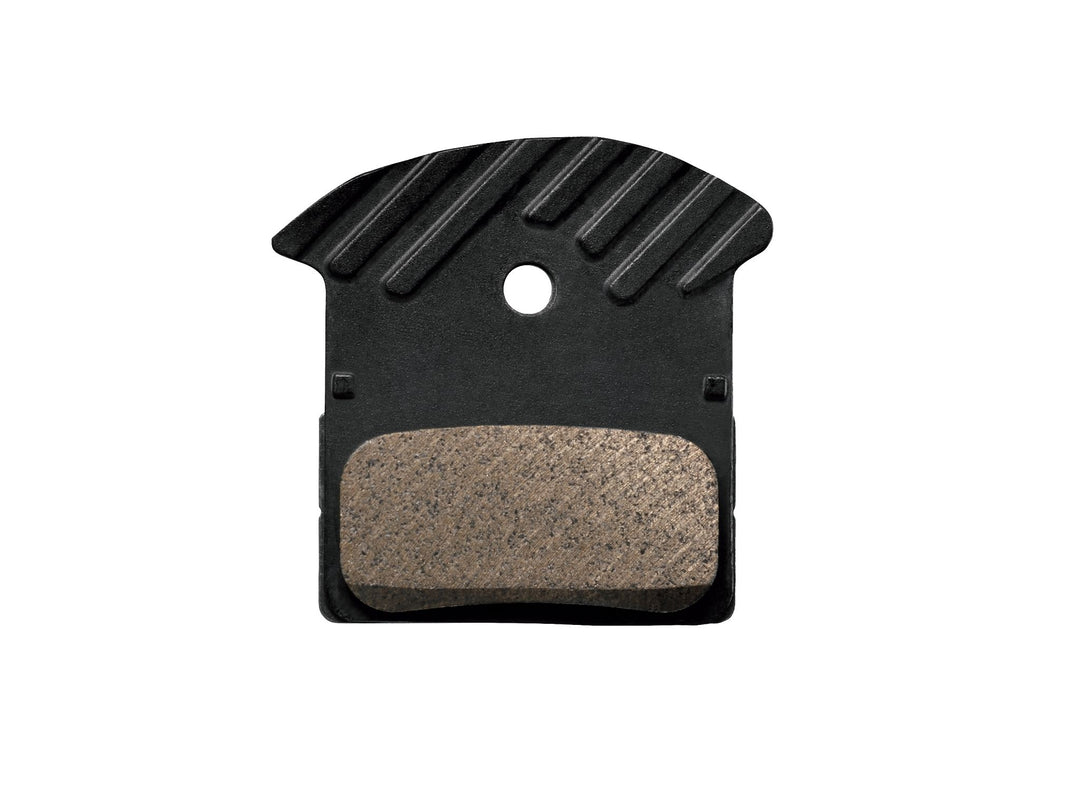 Disc Brake Pads Shimano Shimano J04C-MF Disc Brake Pads Springs - Metal Compound Finned Alloy Stainless Steel Back Plate One Pair Dark Slate Gray