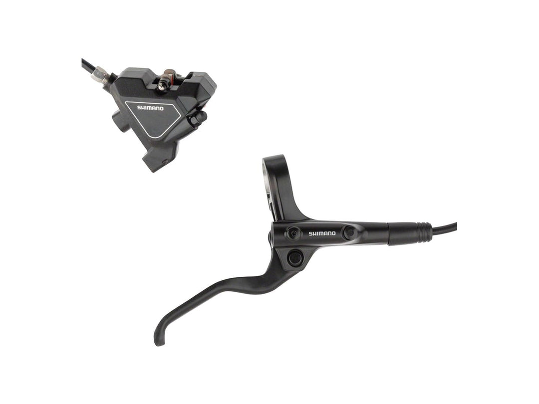 Disc Brake & Lever Shimano Shimano Altus BL-MT201/BR-UR300 Disc Brake Lever - Front Hydraulic Flat Mount Resin Pads BLK Dark Slate Gray