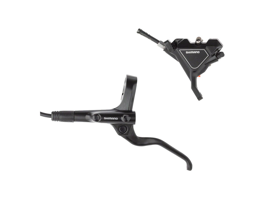 Disc Brake & Lever Shimano Shimano Altus BL-MT201/BR-UR300 Disc Brake Lever - Rear Hydraulic Flat Mount Resin Pads BLK Dark Slate Gray